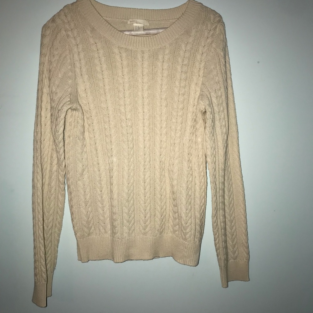 H&M cream sweater